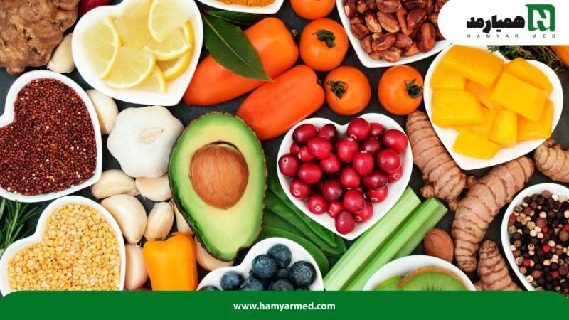 غذاهای طبیعی حاوی آنتی اکسیدان و ویتامین