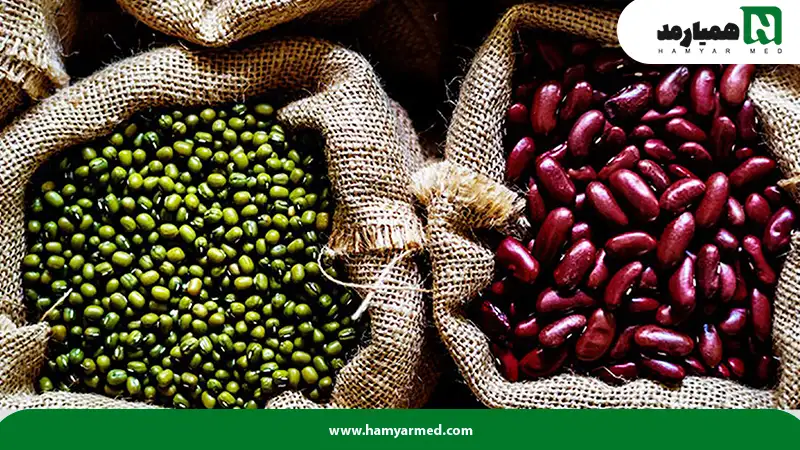 انواع حبوبات و آجیل از خانواده مواد غذایی کلاژن ساز
