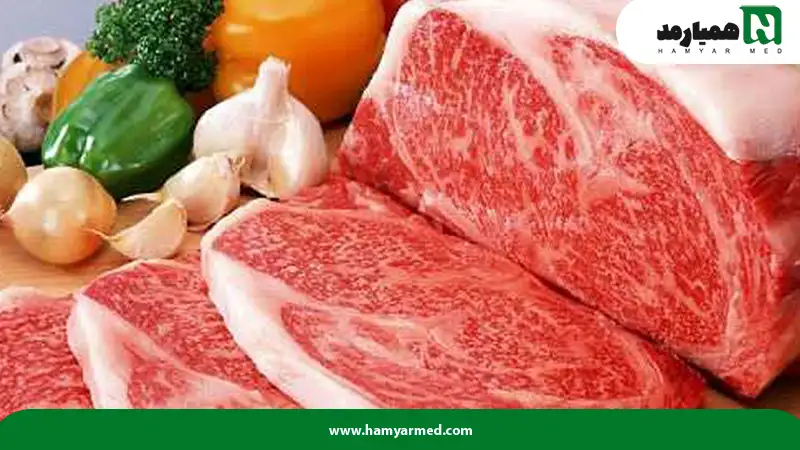 گوشت از گروه مواد غذایی کلاژن ساز